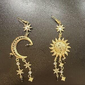 Vintage Bohemian Sun Moon Star Earring